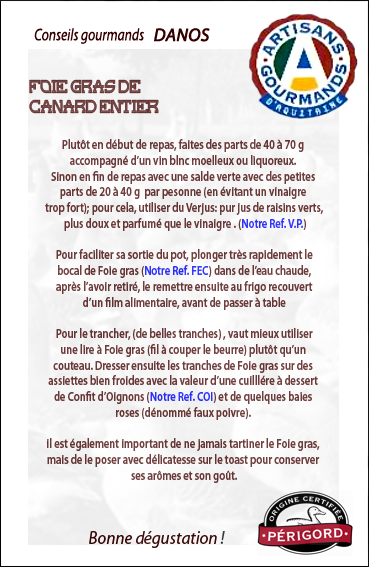 Foie gras de Canard entier